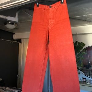 Jesse Kamm sailor pant in oxide red
